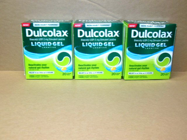 (3)Dulcolax Laxative Liquid Gels 60ct total exp 4/2027