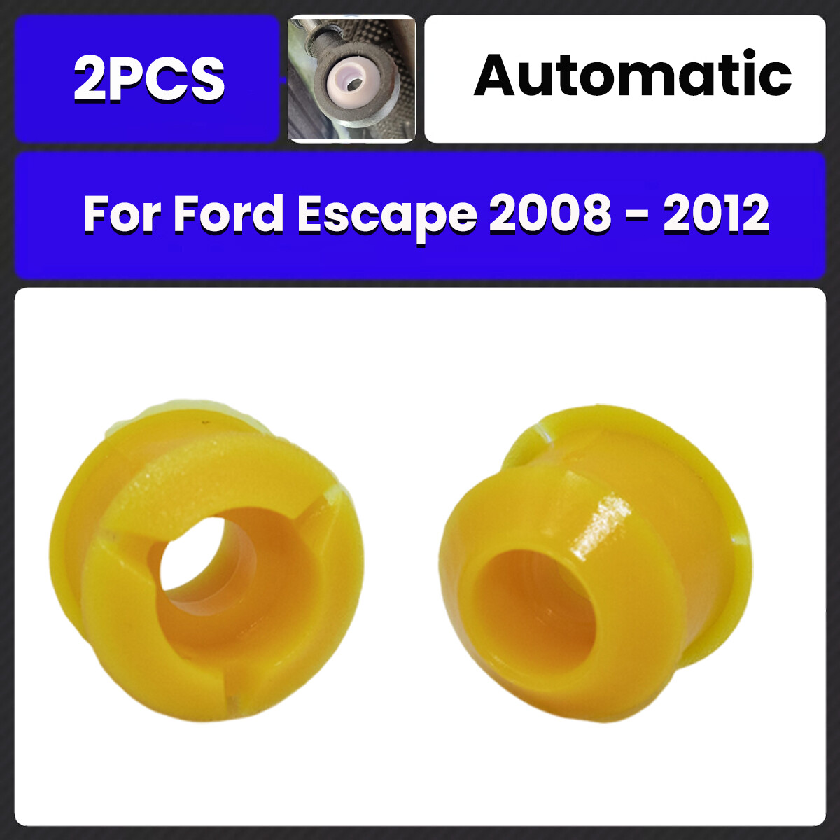 2pcs Gear Selector Shift Lever Linkage Cable Bushing For Ford Escape 2008 - 2012