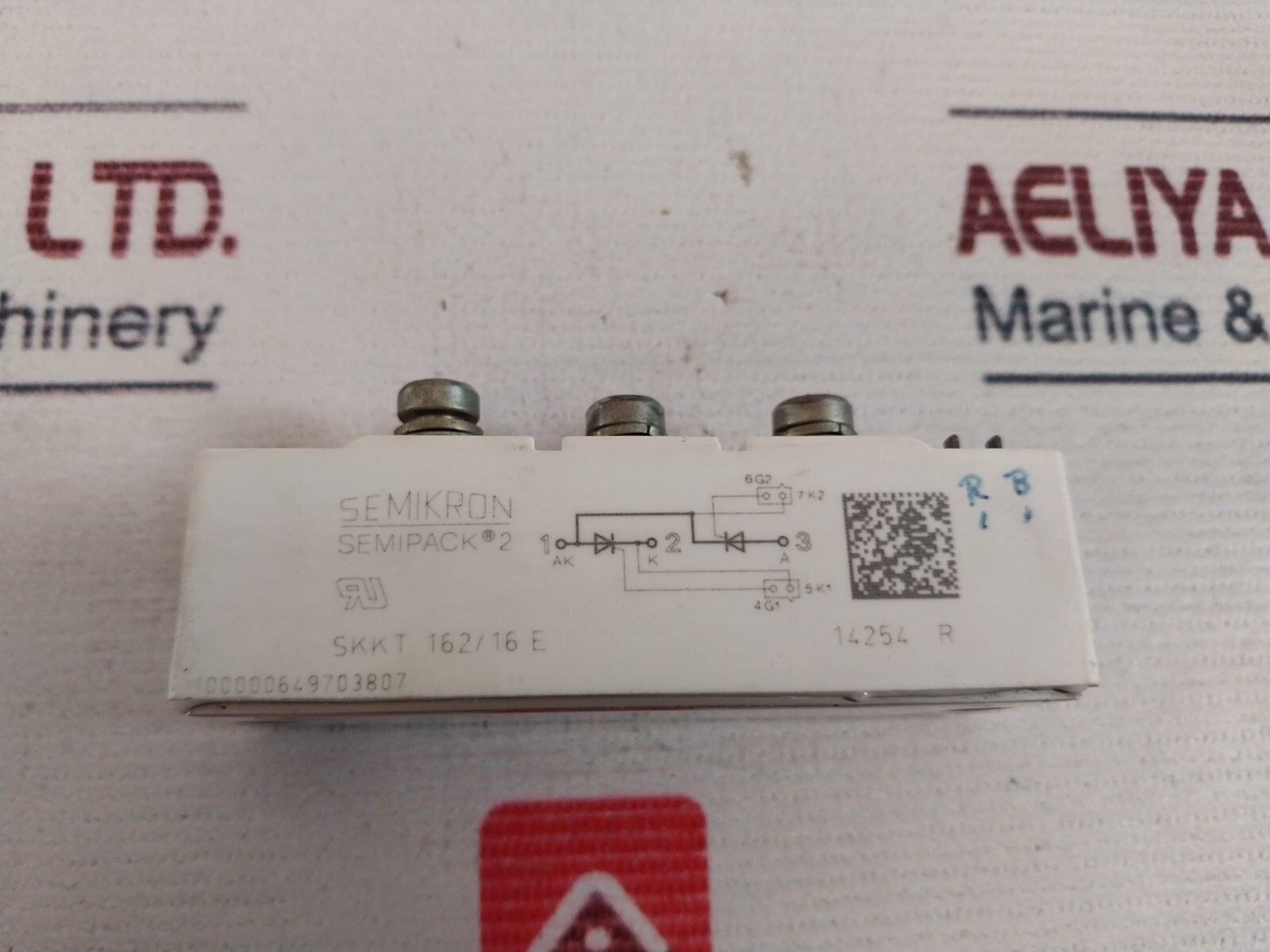 Semikron SKKT 162/16E Thyrister Module Semipack 2