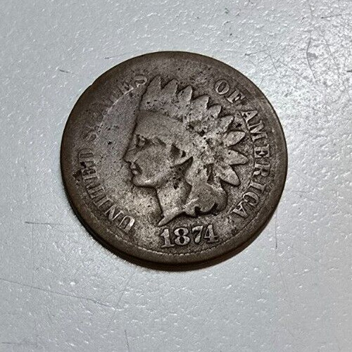 1874 indian head cent see photos ready to ship #583