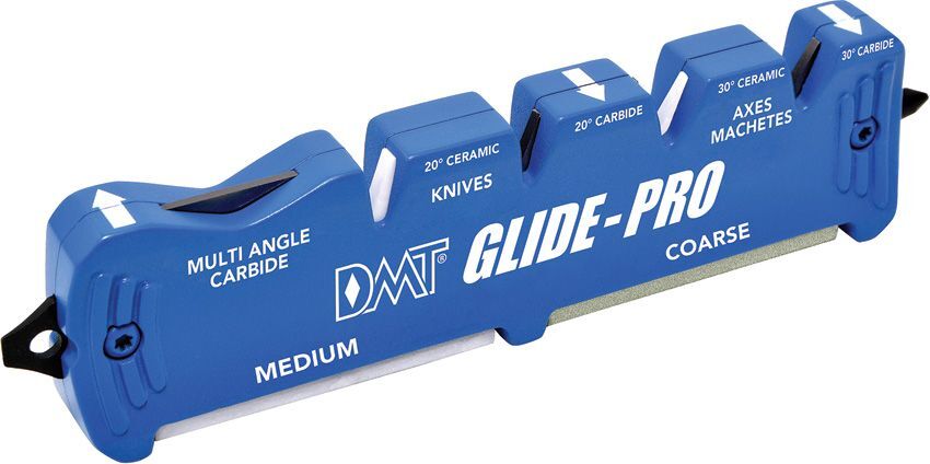 DMT Glide Pro Blue Multi-Function Pocket Knife Ceramic Sharpener Tool - 20179