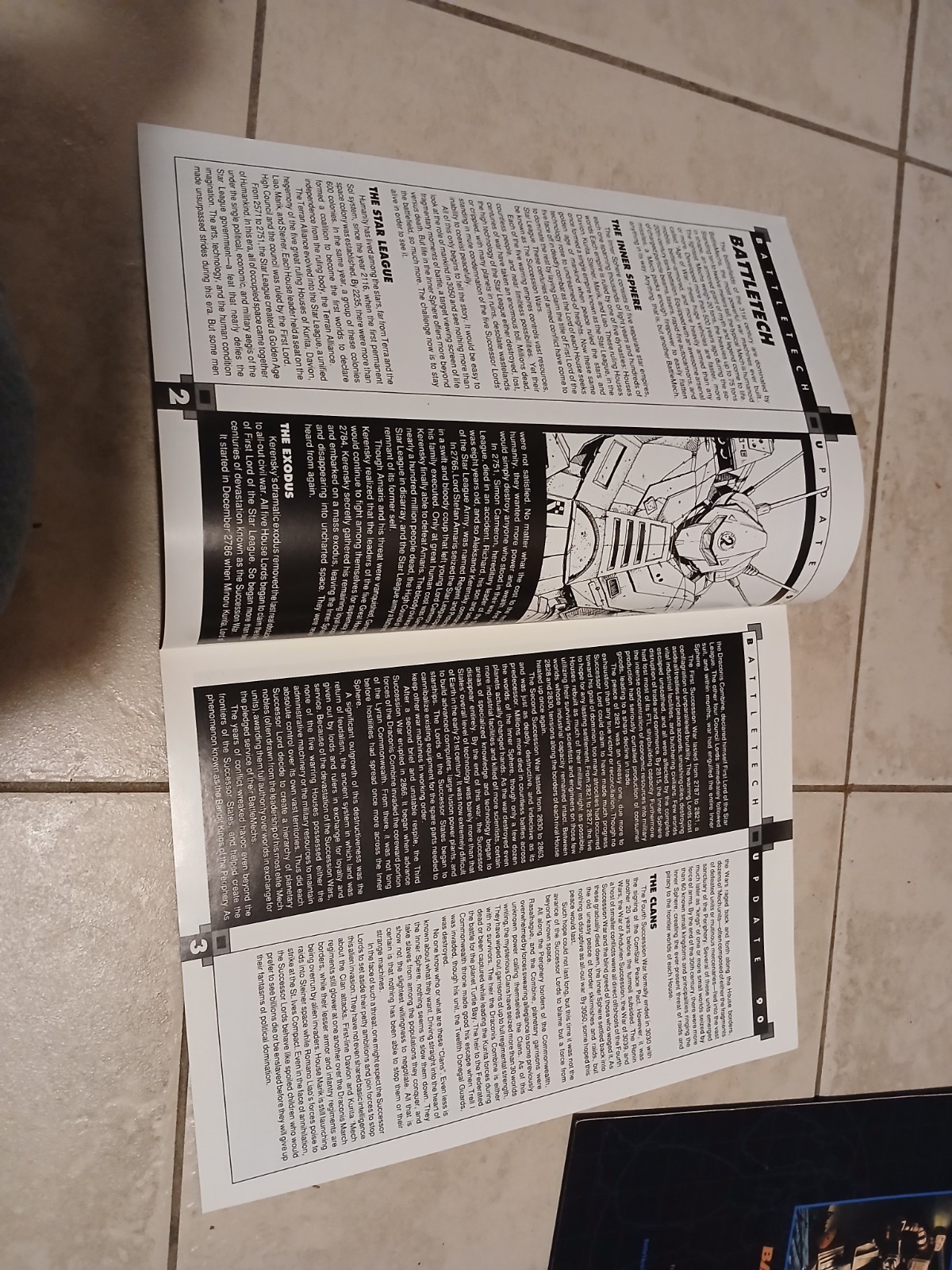 1990,1992,1993 Battletech Update Brochures Ex-MT