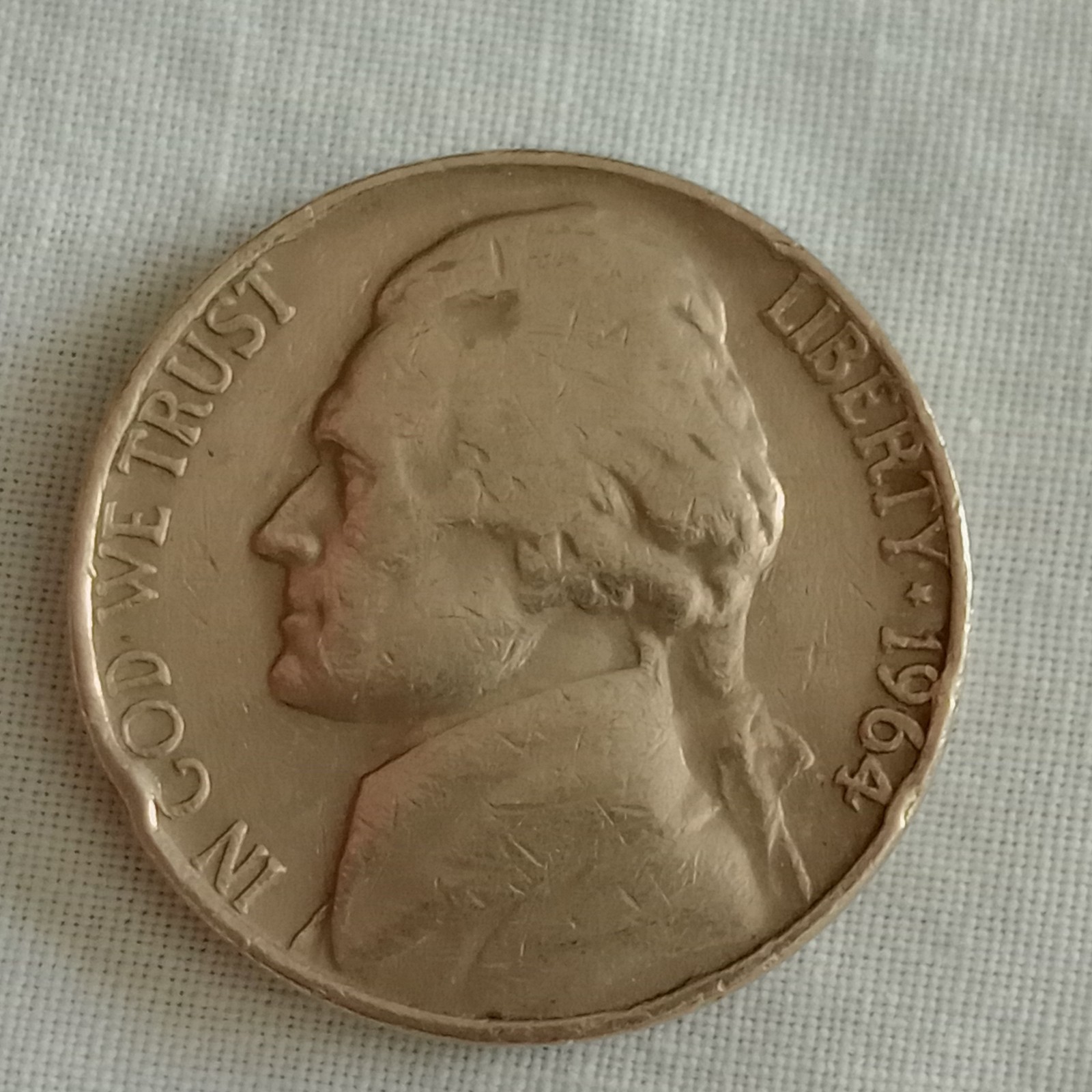 1964-D Jefferson Nickel Die Break Errors