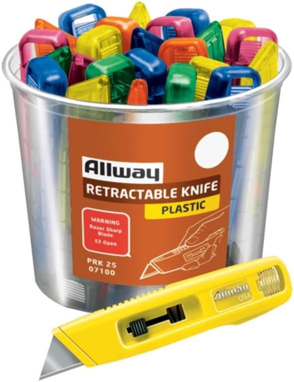Lightweight Steel Utility Knife - Mixed Colors