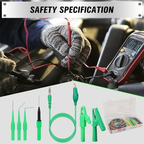 SWANLAKE 43-Piece Back Probe Kit, 30A Multi-Angle Test 43PCS Back Probe Kit