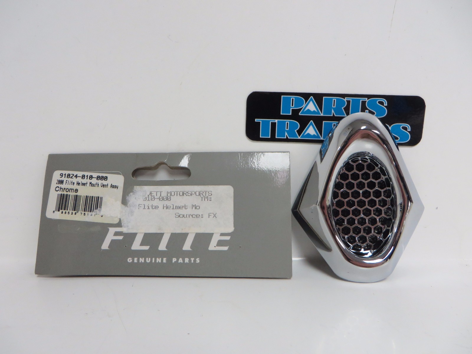 Fox Racing Replacement Chrome Mouth Vent Assembly Flight Helmet 2000