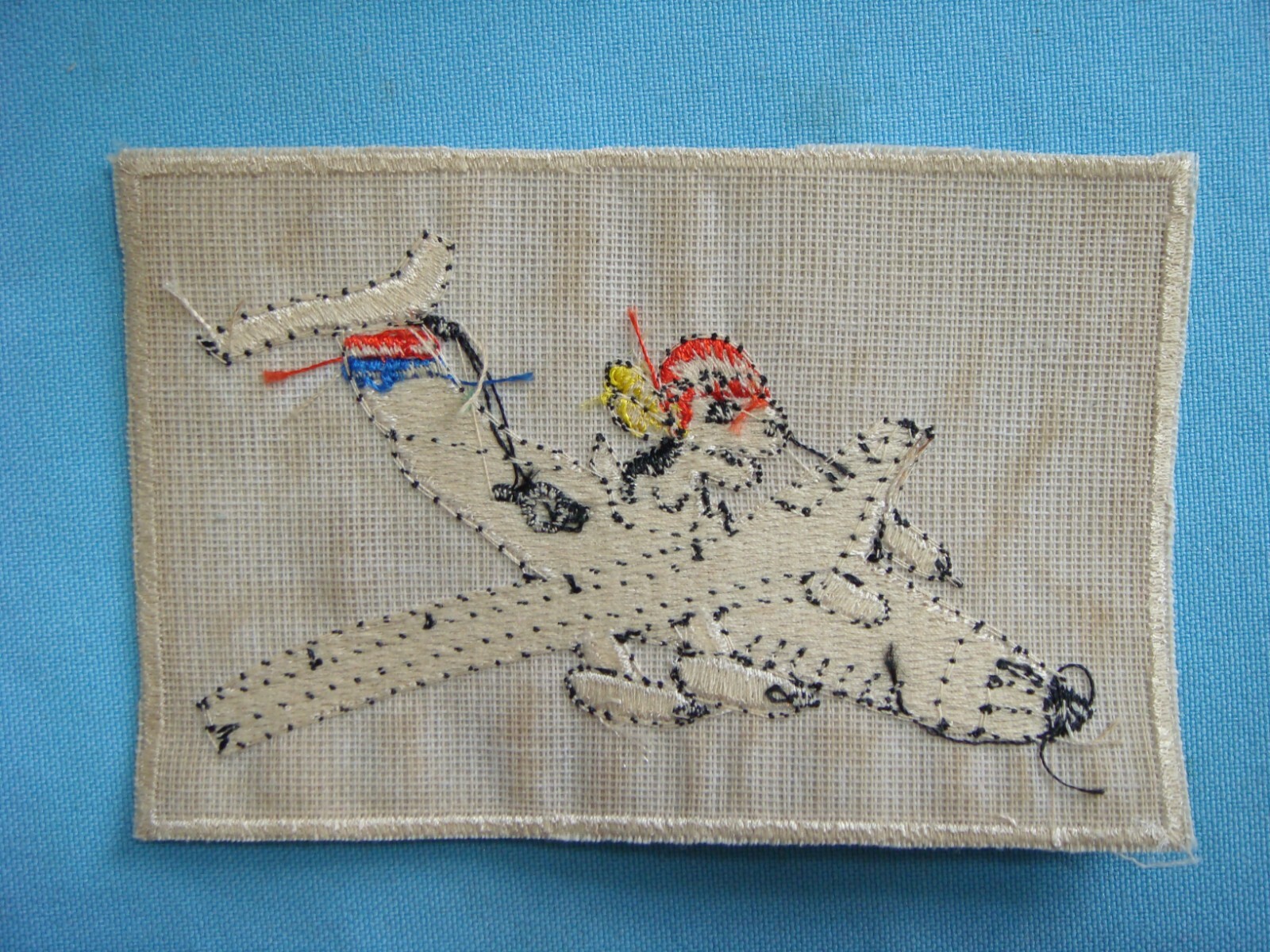 VIETNAM WAR PATCH, US SNOOPY DOG ON THE PLANE