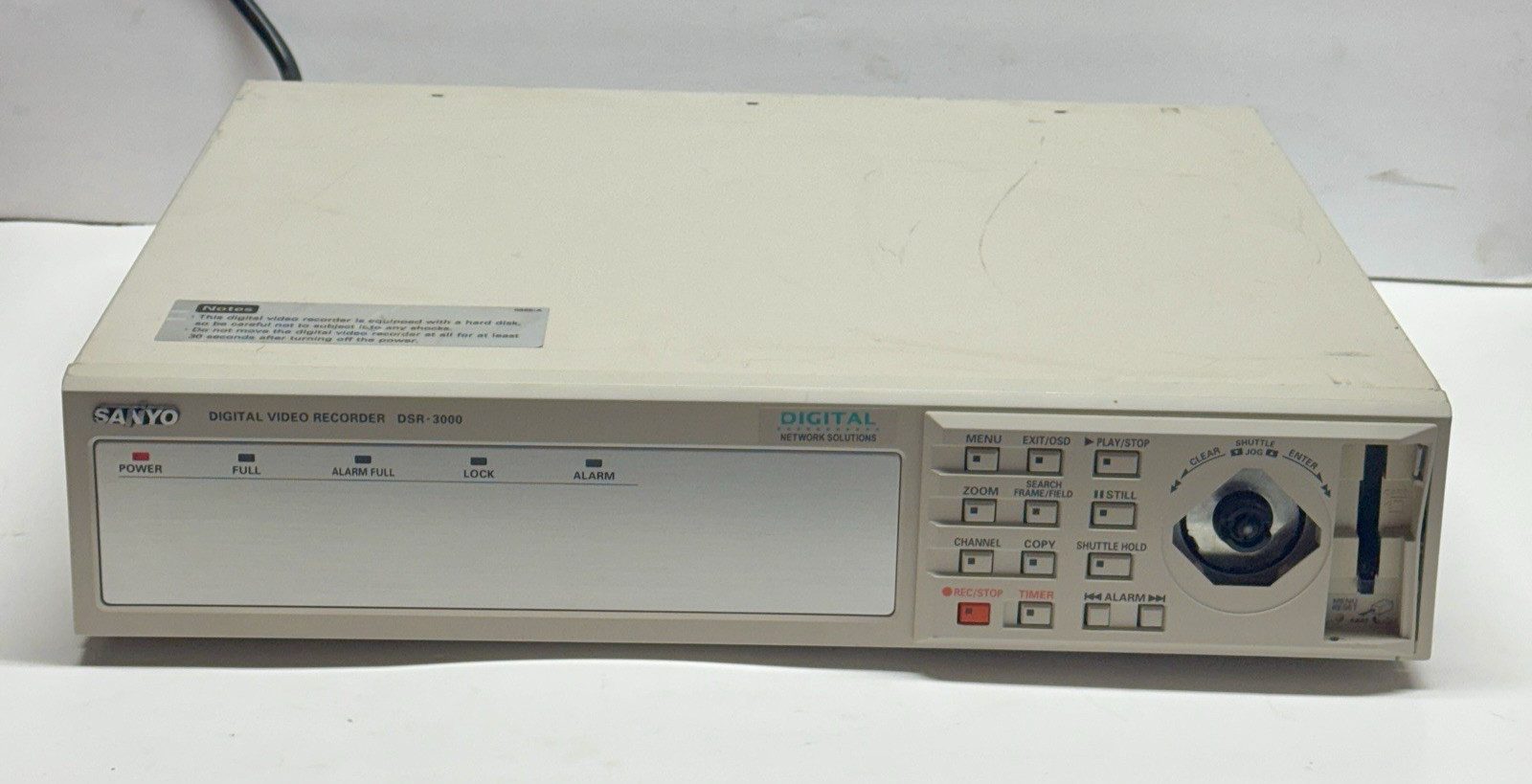 SANYO Digital Video Recorder DVR Model DSR-3000