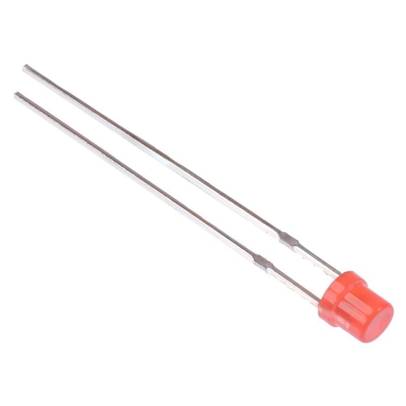 50 x Red 3mm Concave Diffused LED 150mcd 120°