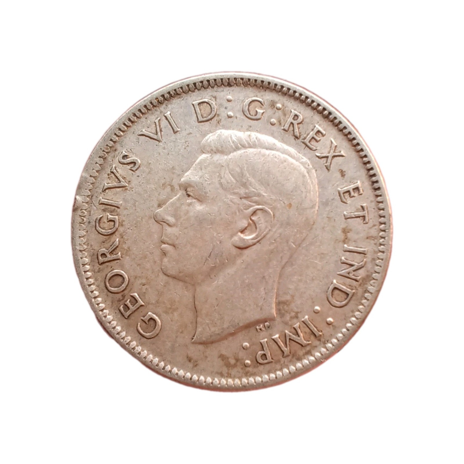 1948 Canada King George VI .800 Silver 25 Cents Coin