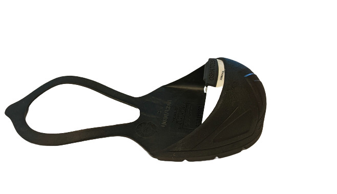 New Low-Profile Steel Toe Cap Safety Overshoe with Backstrap, Small White,