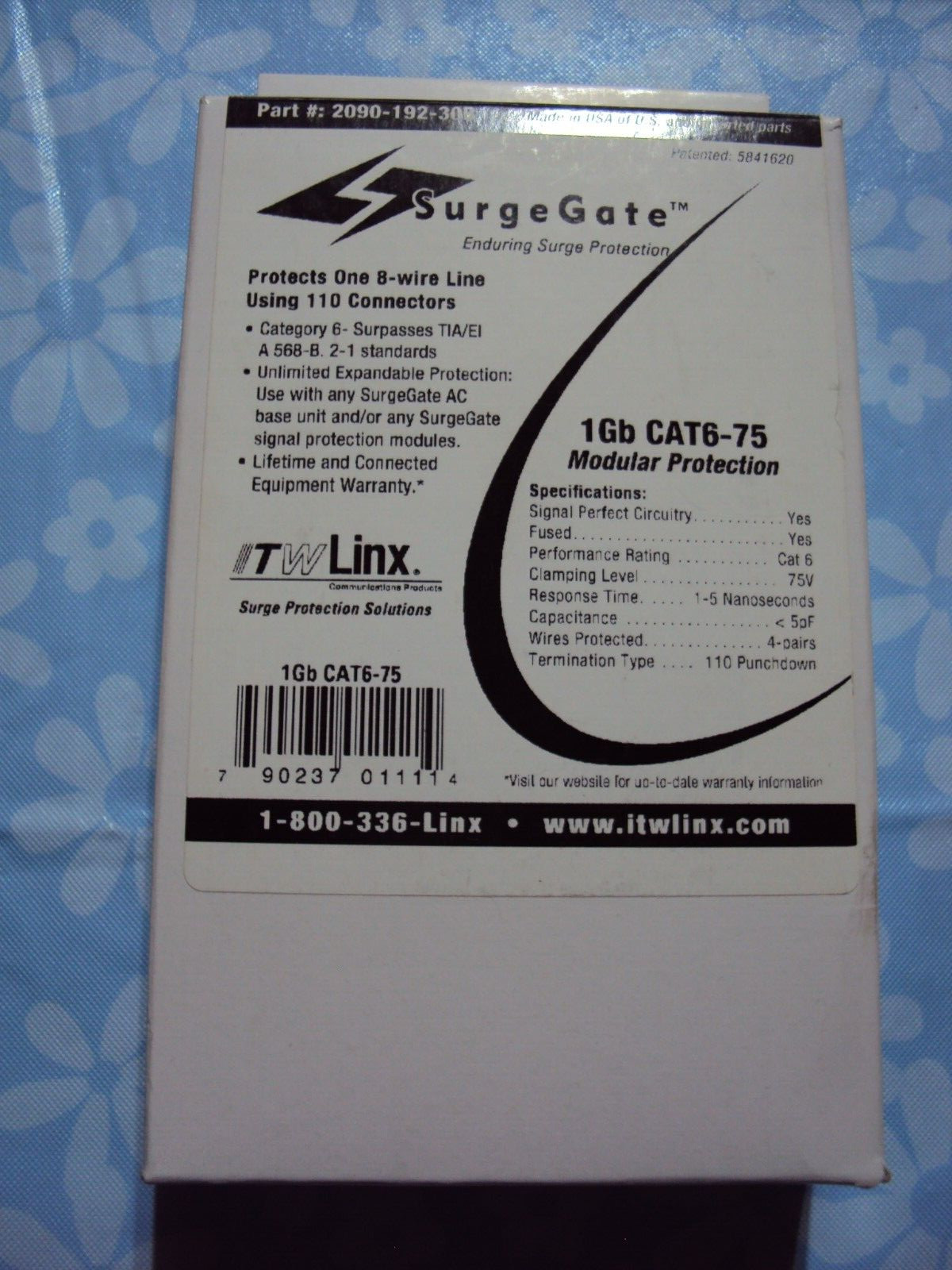 ITW Linx SurgeGate CAT6A-75 Modular Protection NIB