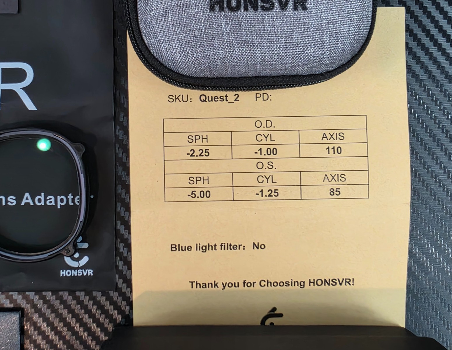 HonsVR Meta Quest 2 Prescription VR Lenses *Open Box