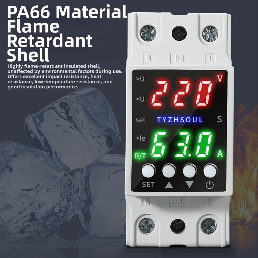Voltage Protector Smart Device Dual Display LCD Over Under for current Control