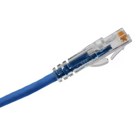 Hubbell Premise Wiring Hc6ab07 Ethernet Cable, Cat 6A, Blue, 7 Ft.