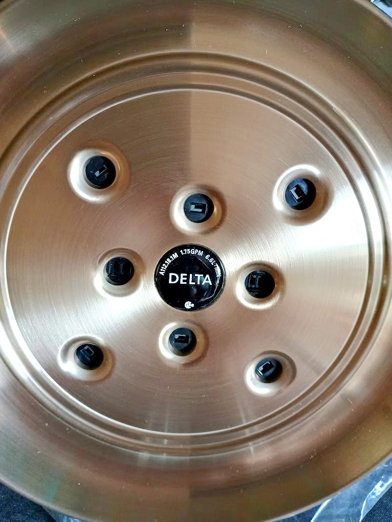 Delta RP70172CZ Cassidy 1.75 GPM 7-7/8" Wide Shower Head Champagne Bronze