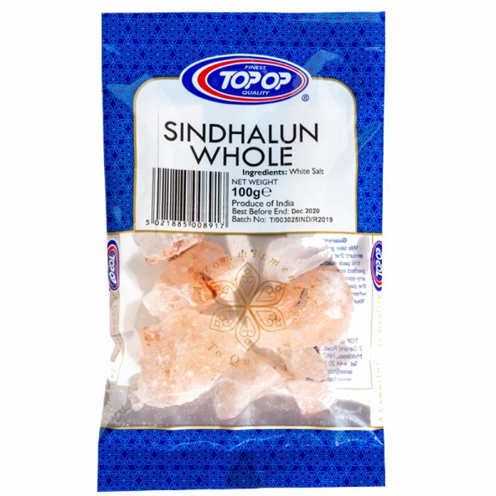 Top Op - Whole White Salt - (sindhalun whole salt) - 100g