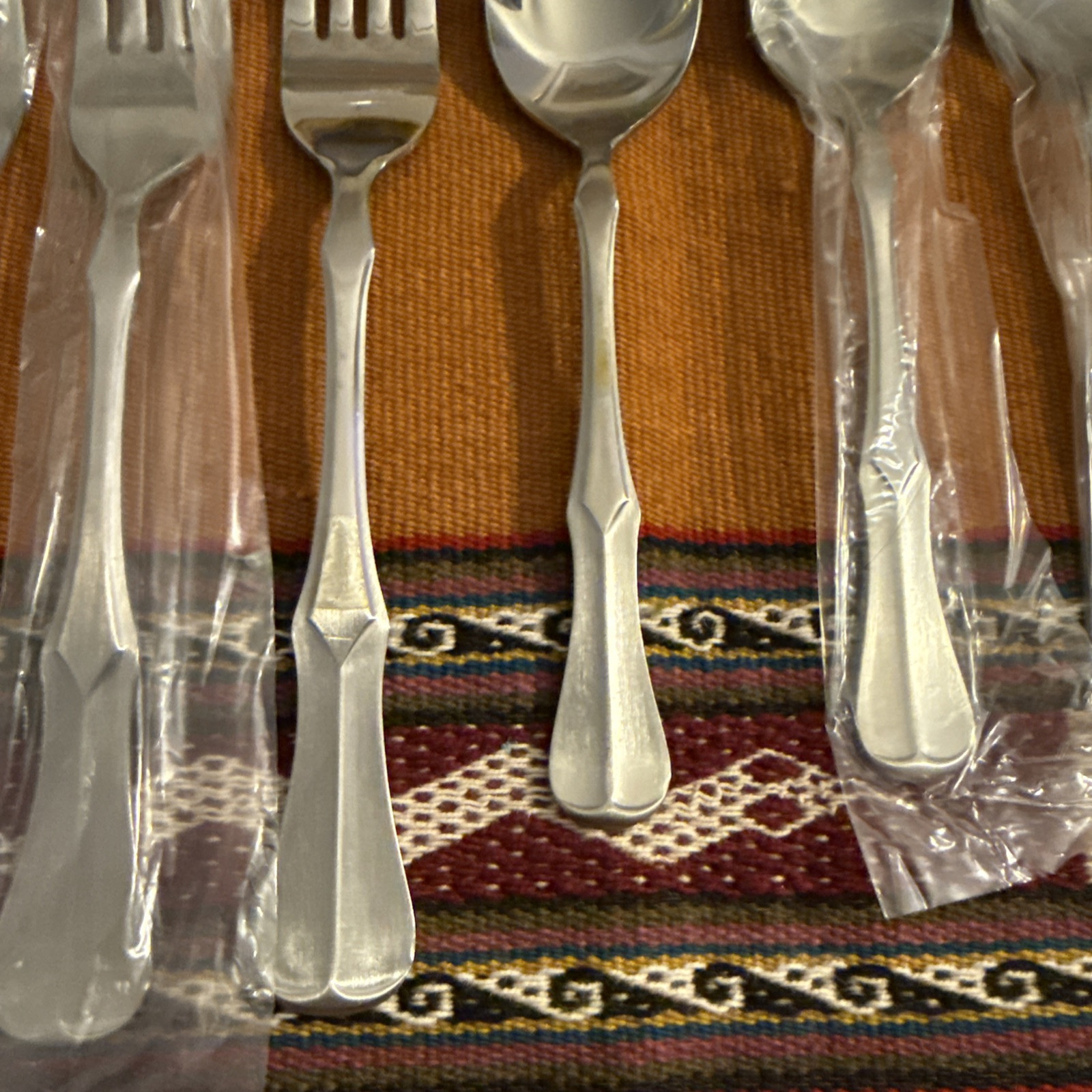 Vtg 50 Pc Brand New National Stainless Flatware 8 Settings NF27 Pattern Olaf