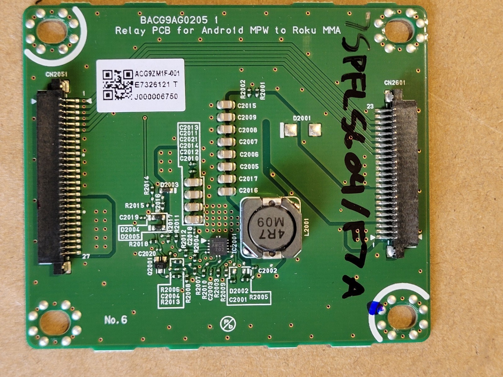 75" Philips pc Board LED/LCD TV 75PFL5604/F7A RELAY PC BOARD ACG9ZM1F-001