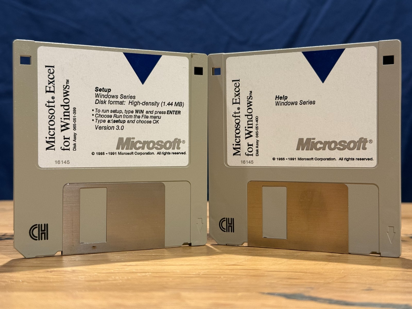 Microsoft Excel for Windows v 3.0 - Vintage on 3.5" Disks (2)
