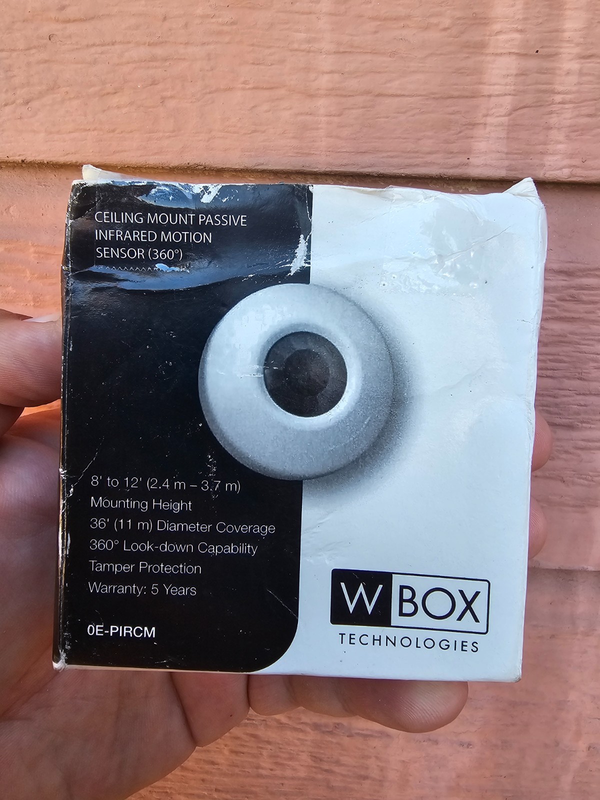 WBOX 0E-PIRCM Ceiling Mount Passive Infrared Motion Sensor 360 Degree - New