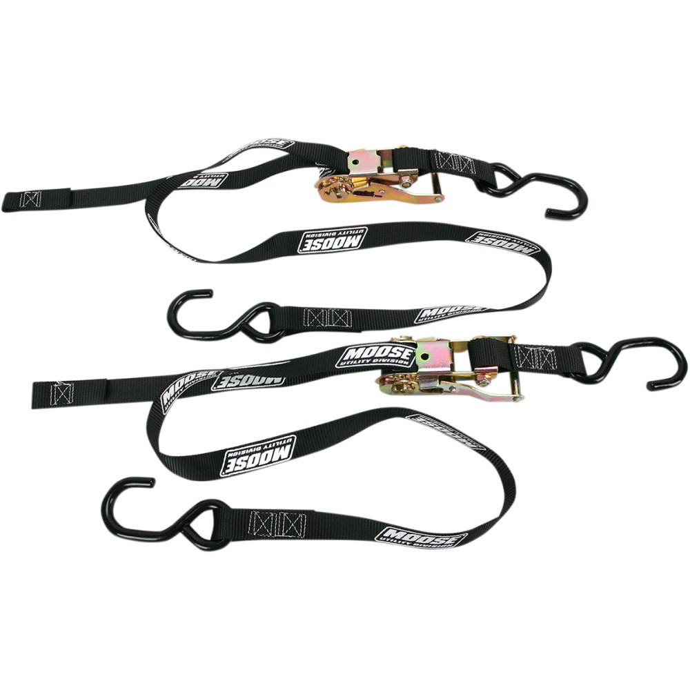 Moose Utility 3920-0297 Heavy-Duty Ratchet Tie-Down - 1in. - Black