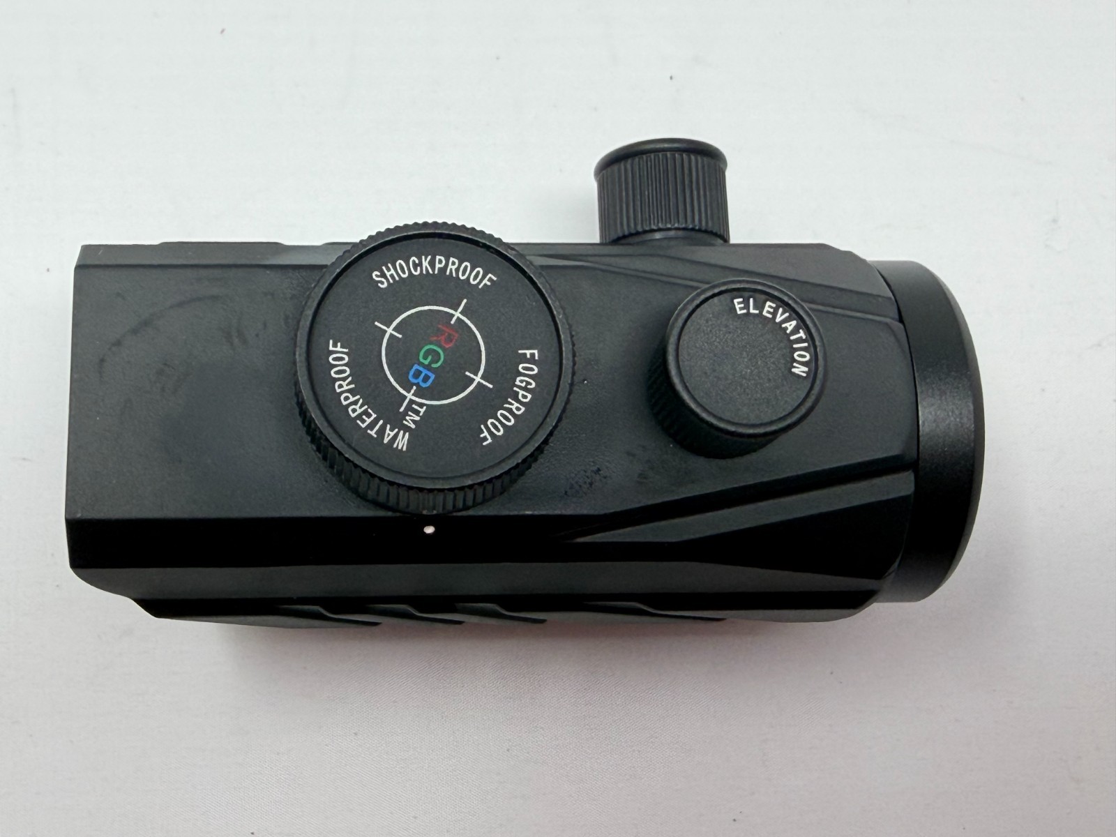 UUQ RGB Red Dot Sight Scope Reflex Optic w/ Case Manual Mounts Battery Untested
