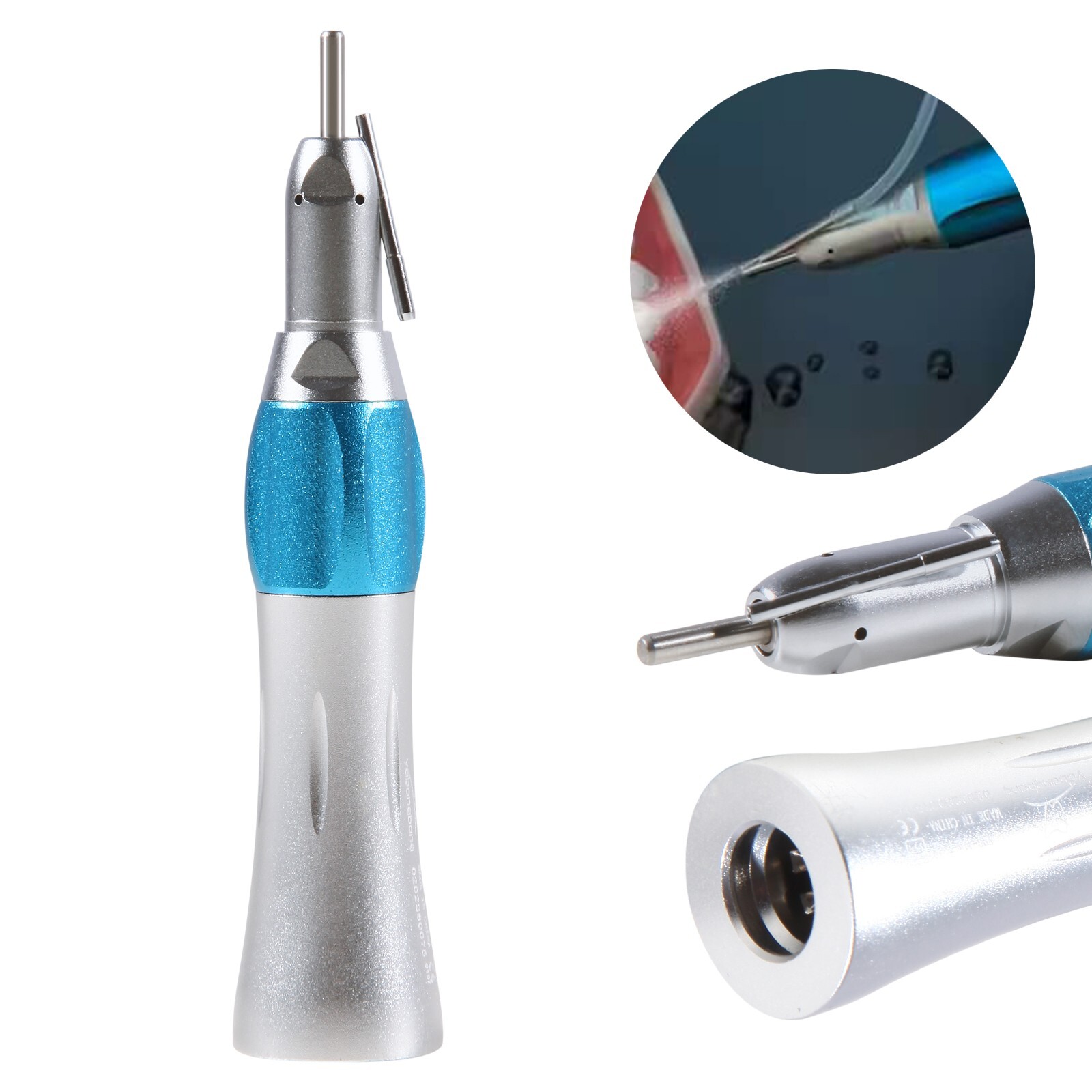 Surgical Dental Straight Handpiece 1:1 NoseCone External Irrigation Low Speed OR