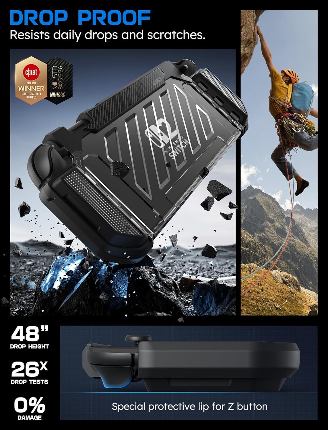 SUPCASE UBPro for Nintendo Switch 2 Military Protection Dockable Integrated Case