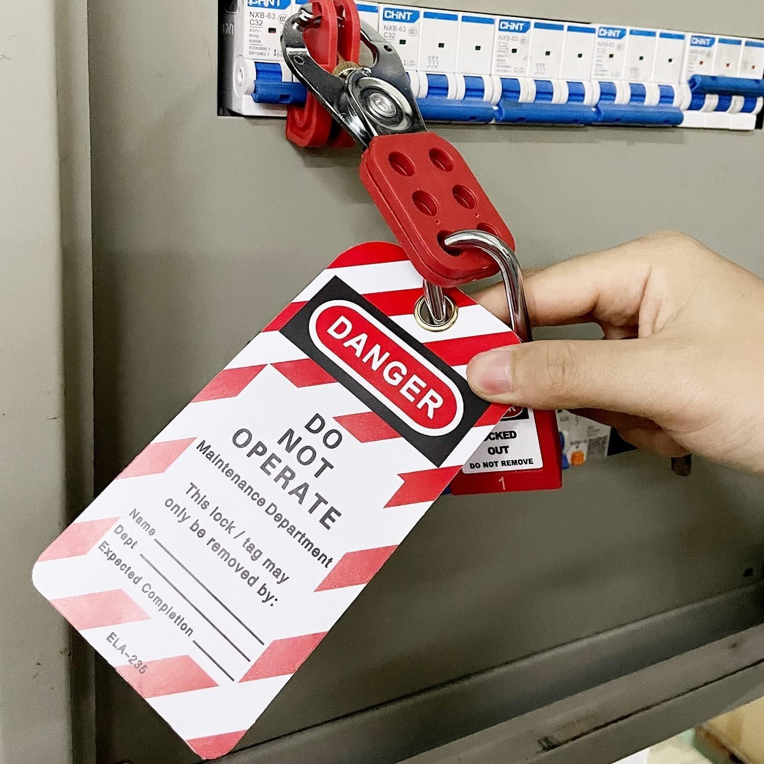 Industrial Lockout Tagout Kit - OSHA-Compliant