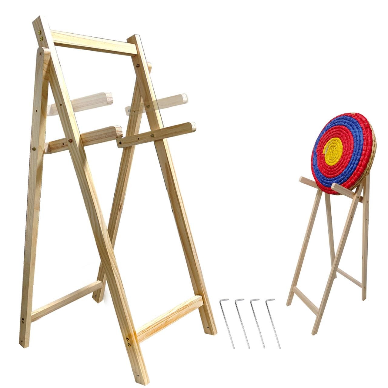 Archery Target Stand with 2 Adjustable Height, Archery Stand for Foam Targets...