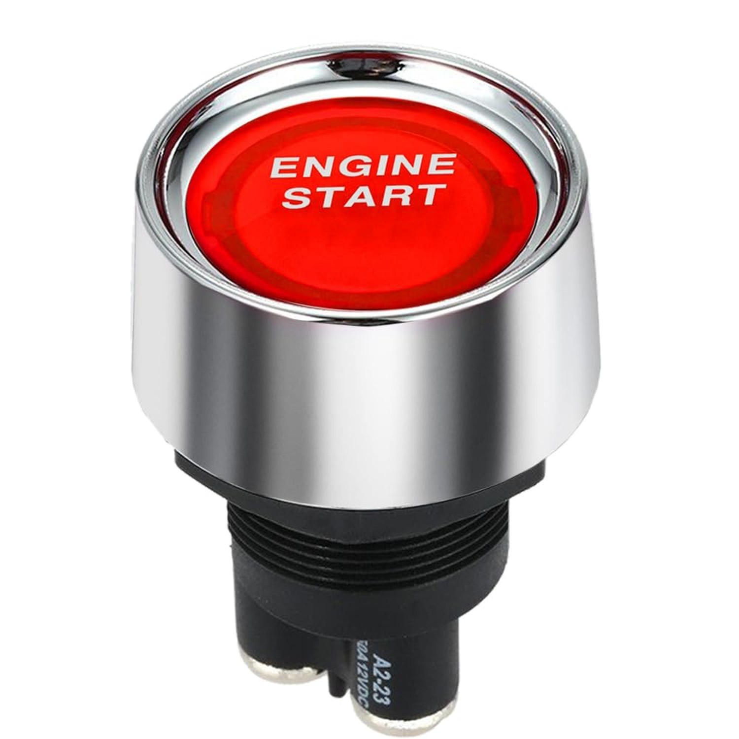 Jtron® Start Engine Button car Dc 12v 50a Red Car Start Engine Button Light
