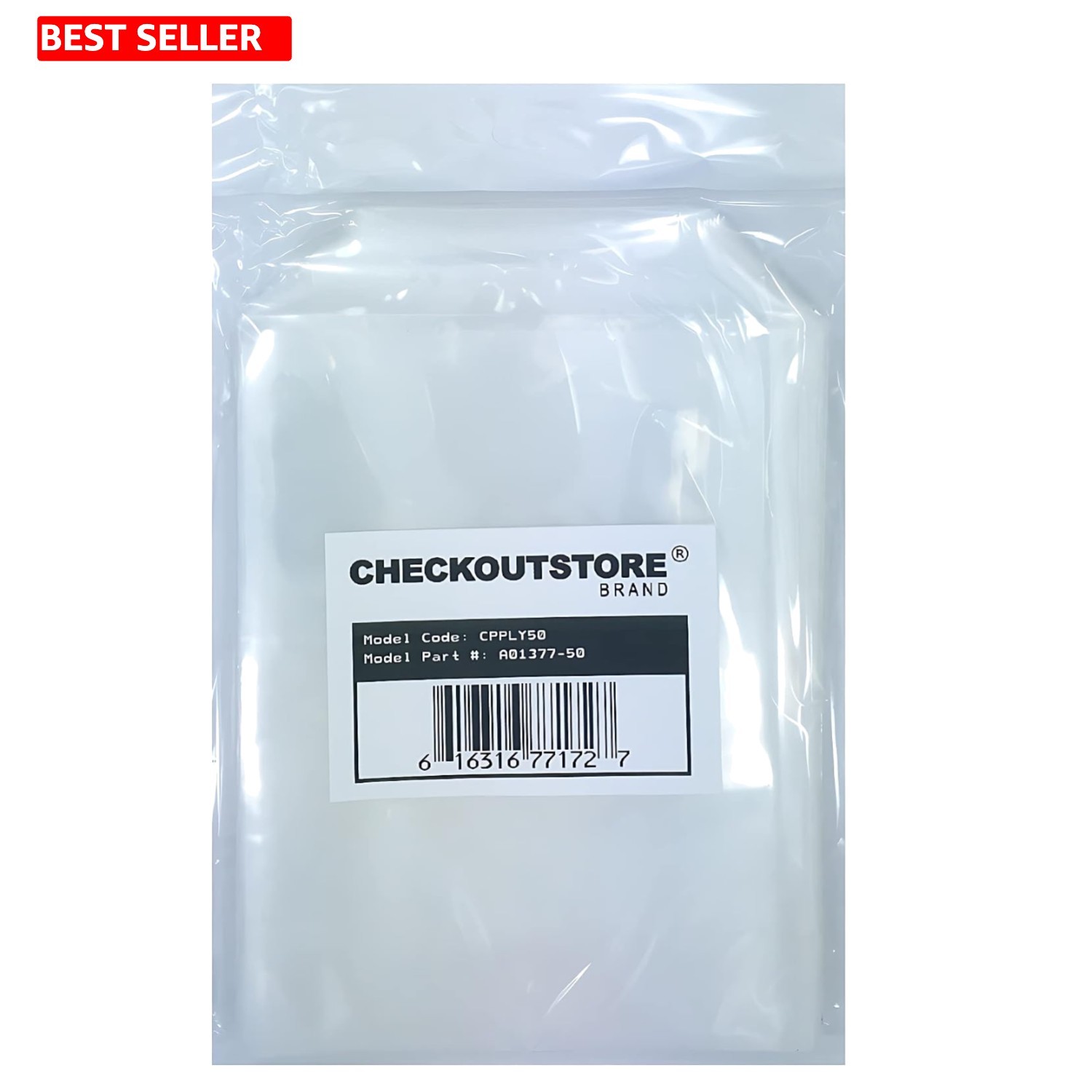 Versatile 100 Pack Clear Storage Pockets - Durable & Tuck-in Design for Crafts