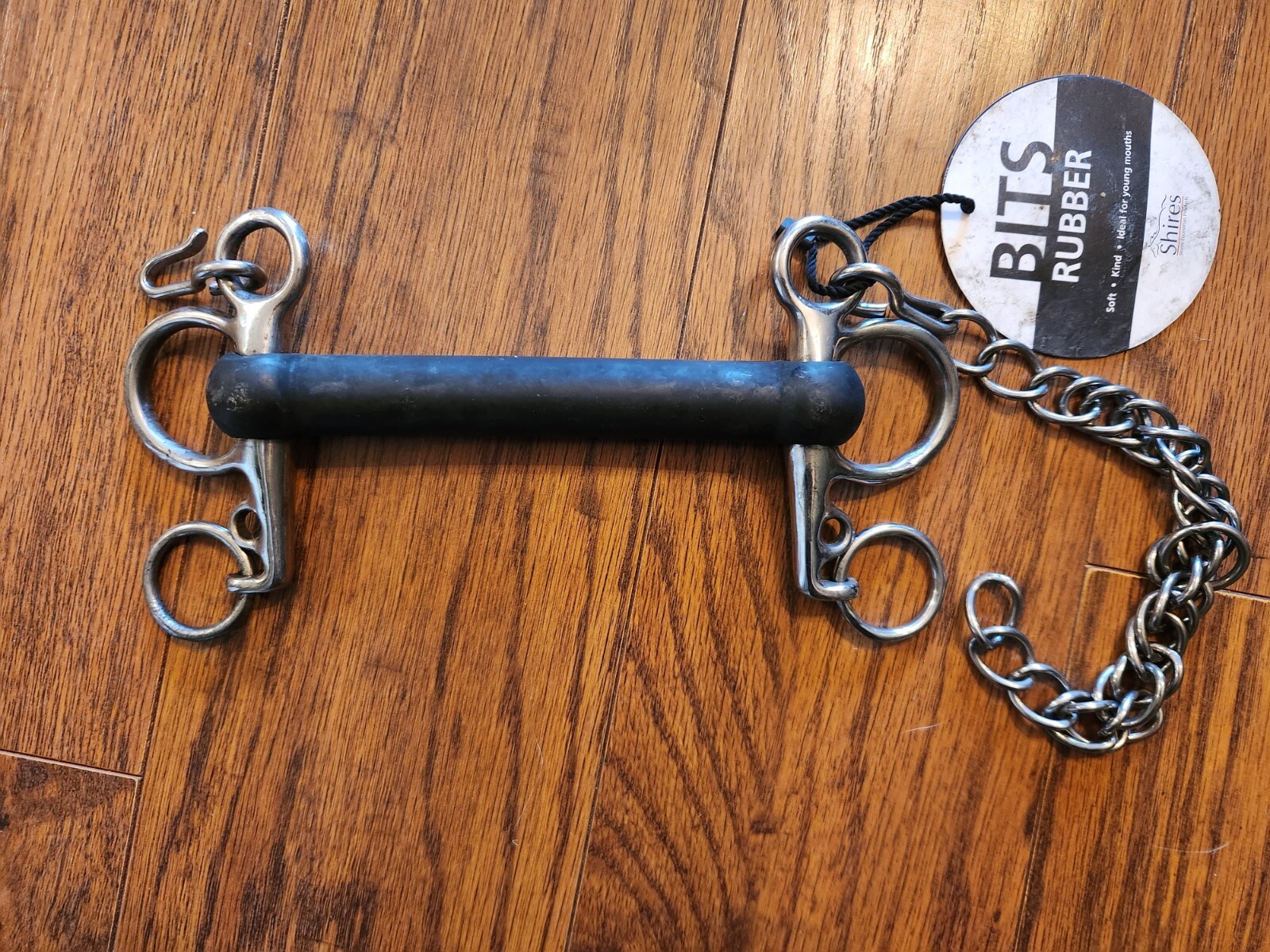 Shires Tom Thumb Rubber Mouth Pelham 5" 87693 stainless steel