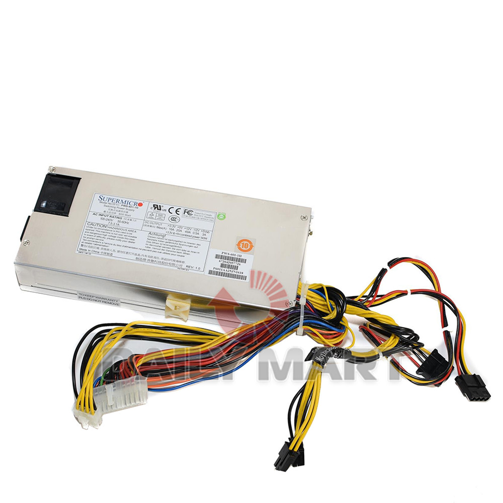 Used & Tested SUPERMICRO PWS-601-1H Power Supply 600W