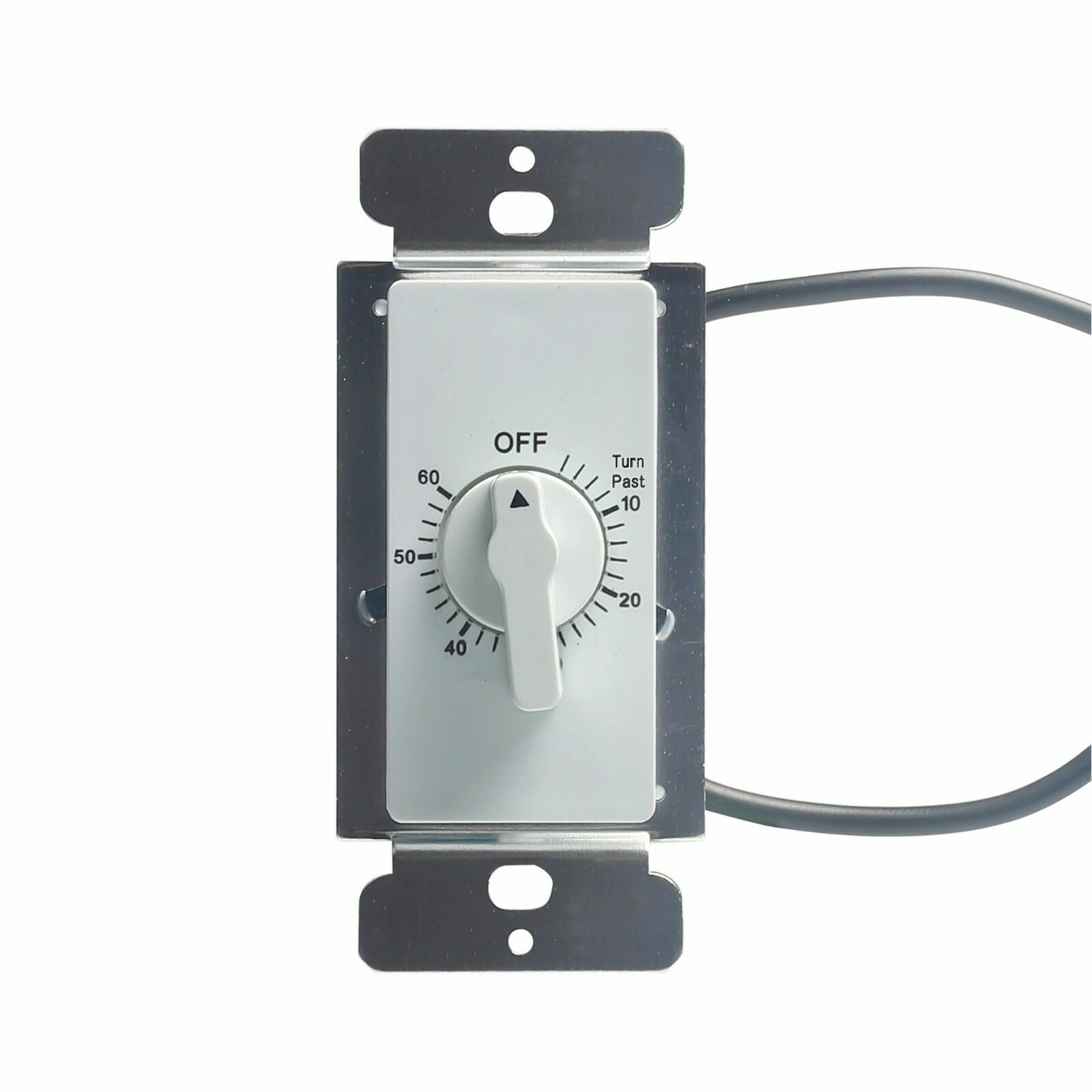 BN-LINK Heavy Duty Mechanical 60-Minute In-Wall Spring Loaded Countdown Timer