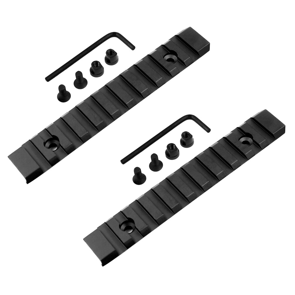 2 PCS Keymod 11 Slot Picatinny Weaver Rail Section - Aluminum 5 inch