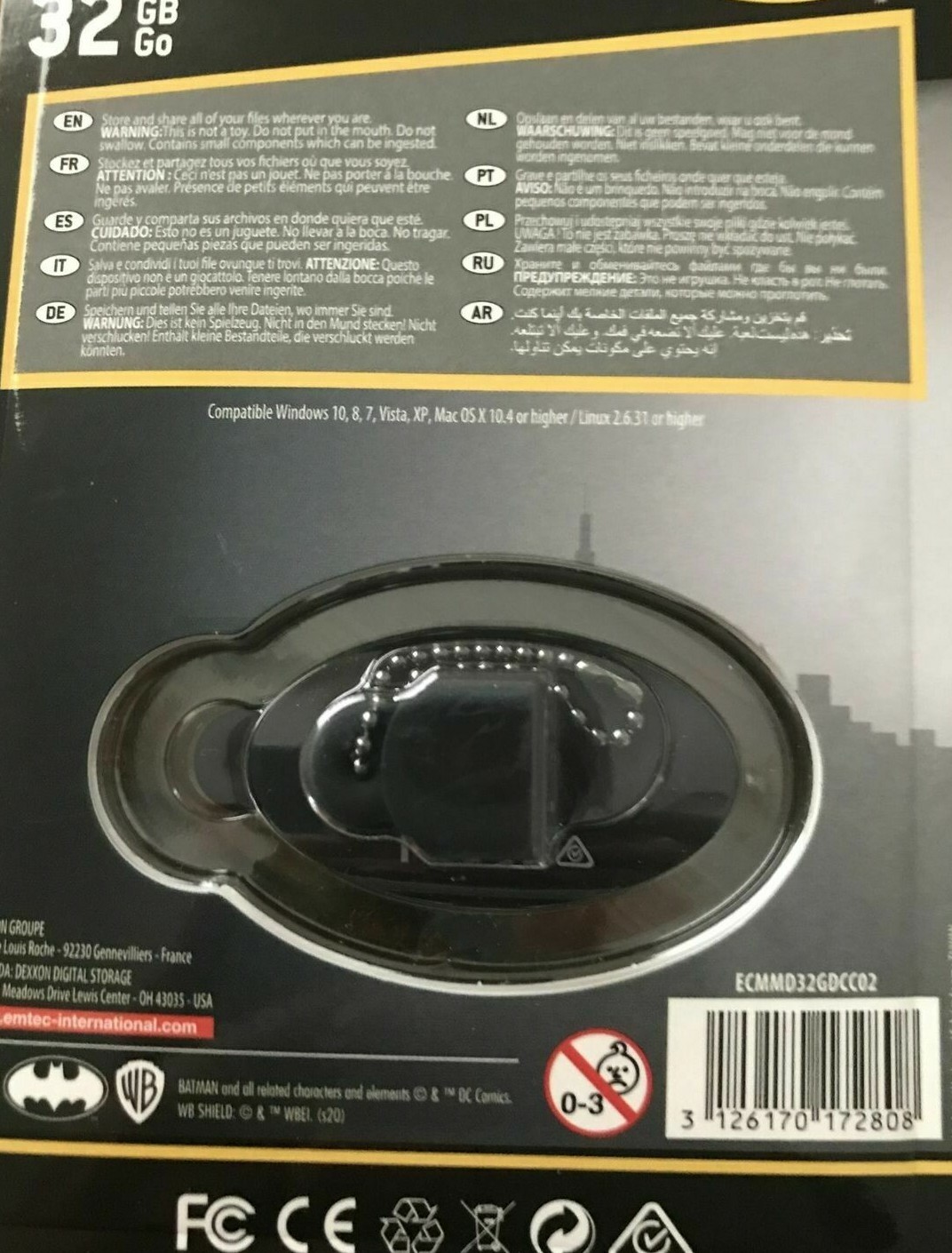 Batman 32 GB USB Flash Drive 2.0 Emtec New Sealed