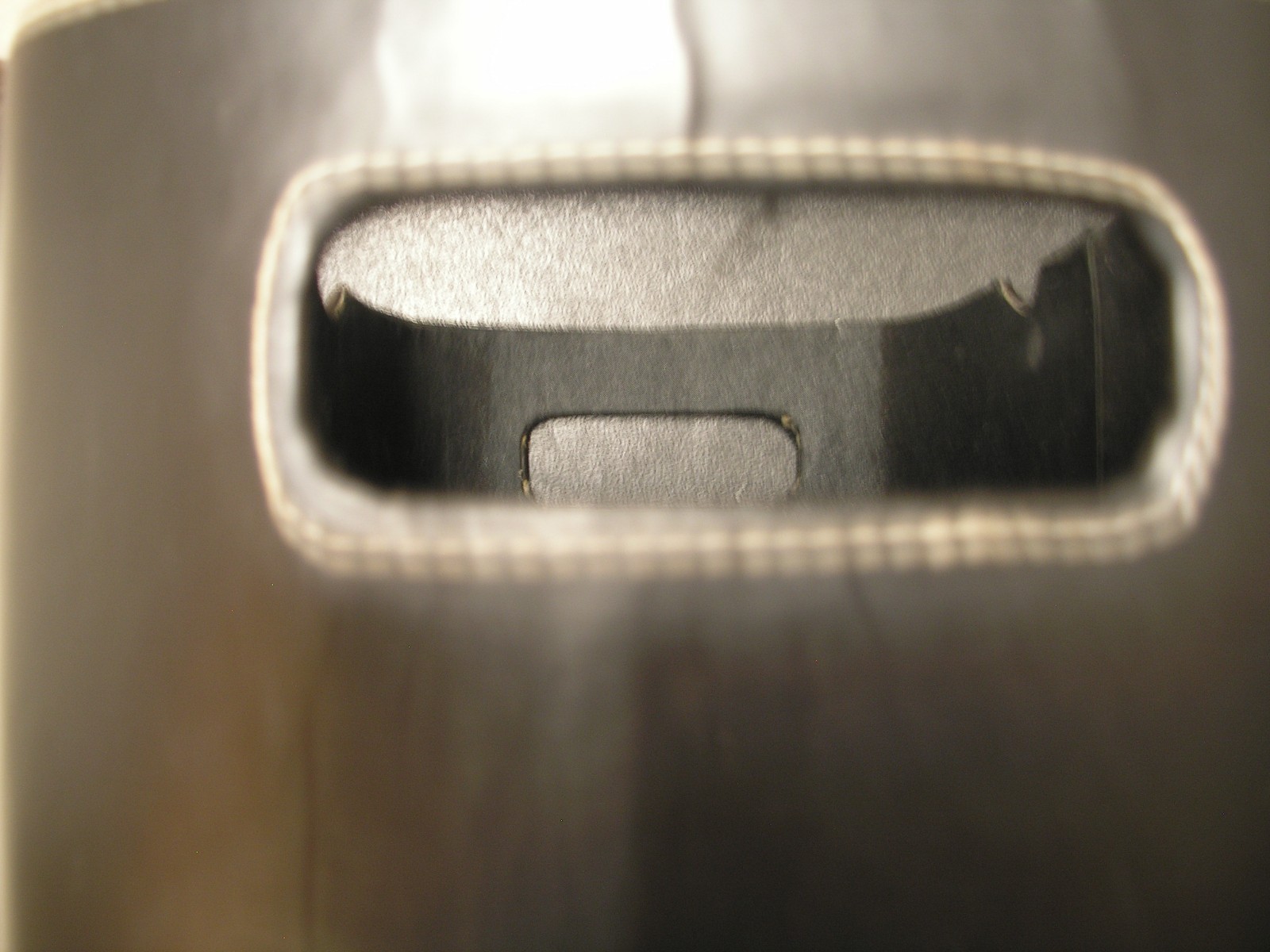 BLACK VINYL TOTE