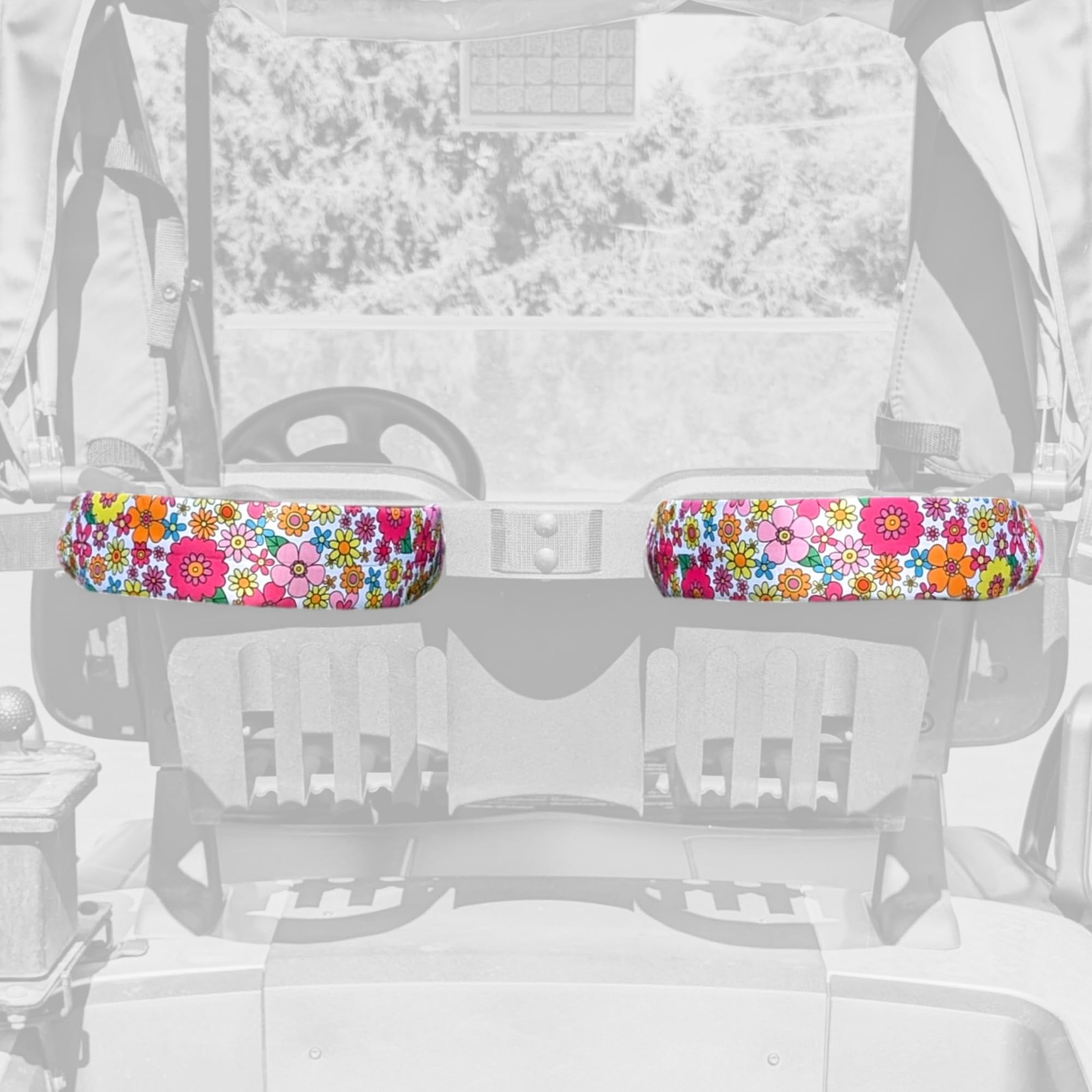 Foretra - Flowers Pattern Golf Cart Strap Sleeve – Protect Flower