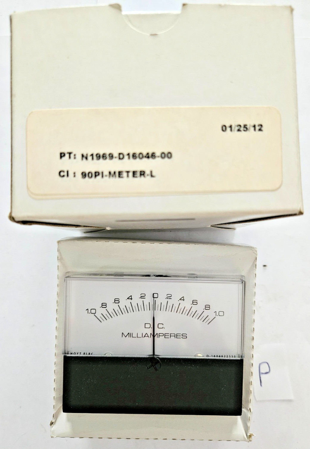 D. C. Milliamperes Guage PT:N1969-D16046-00 CI: 90PI-Meter-L C-7679