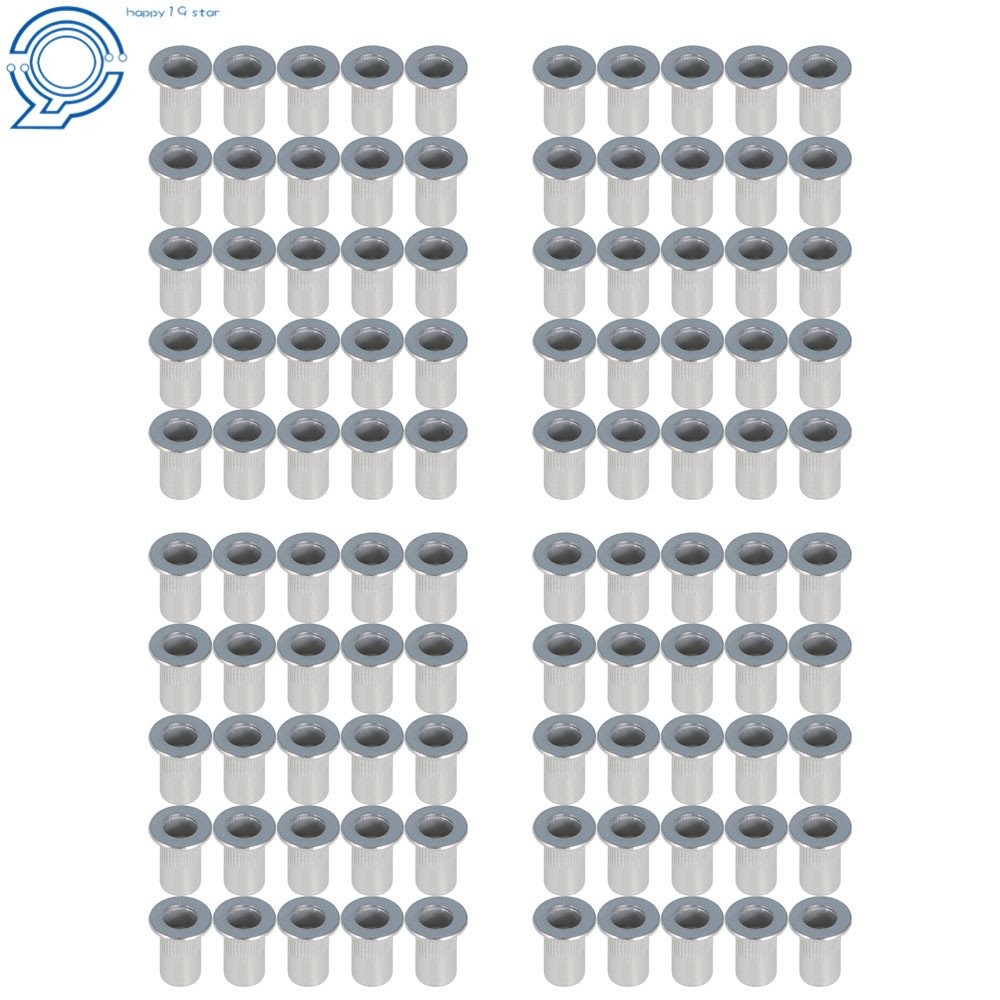 8 - 32 Aluminum Flange Nutserts Rivet Nut Rivnut Nutsert 100 Pack