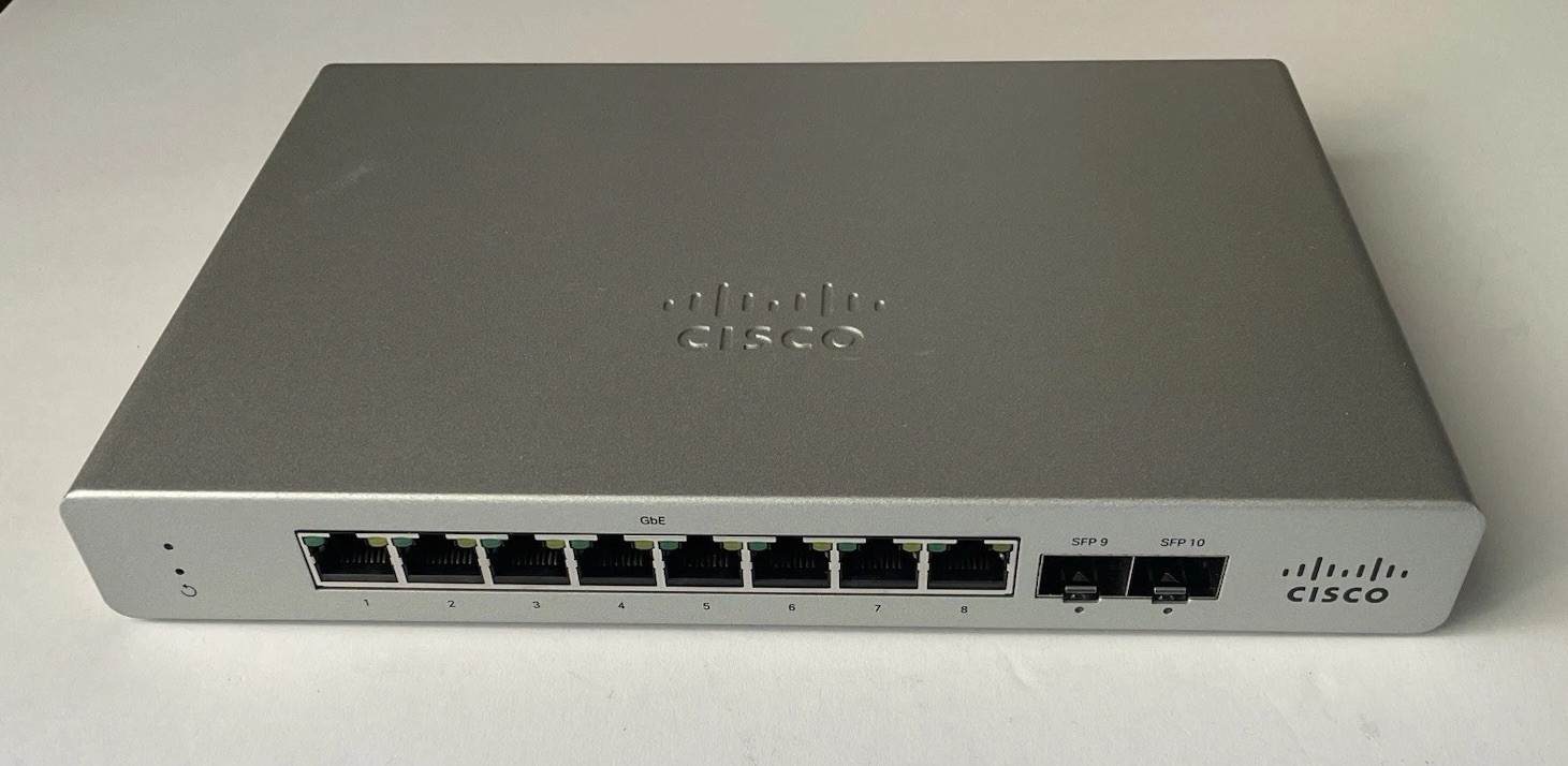 Unclaimed Cisco Meraki MS120-8 Cloud-Managed 8-Port Gigabit Ethernet switch