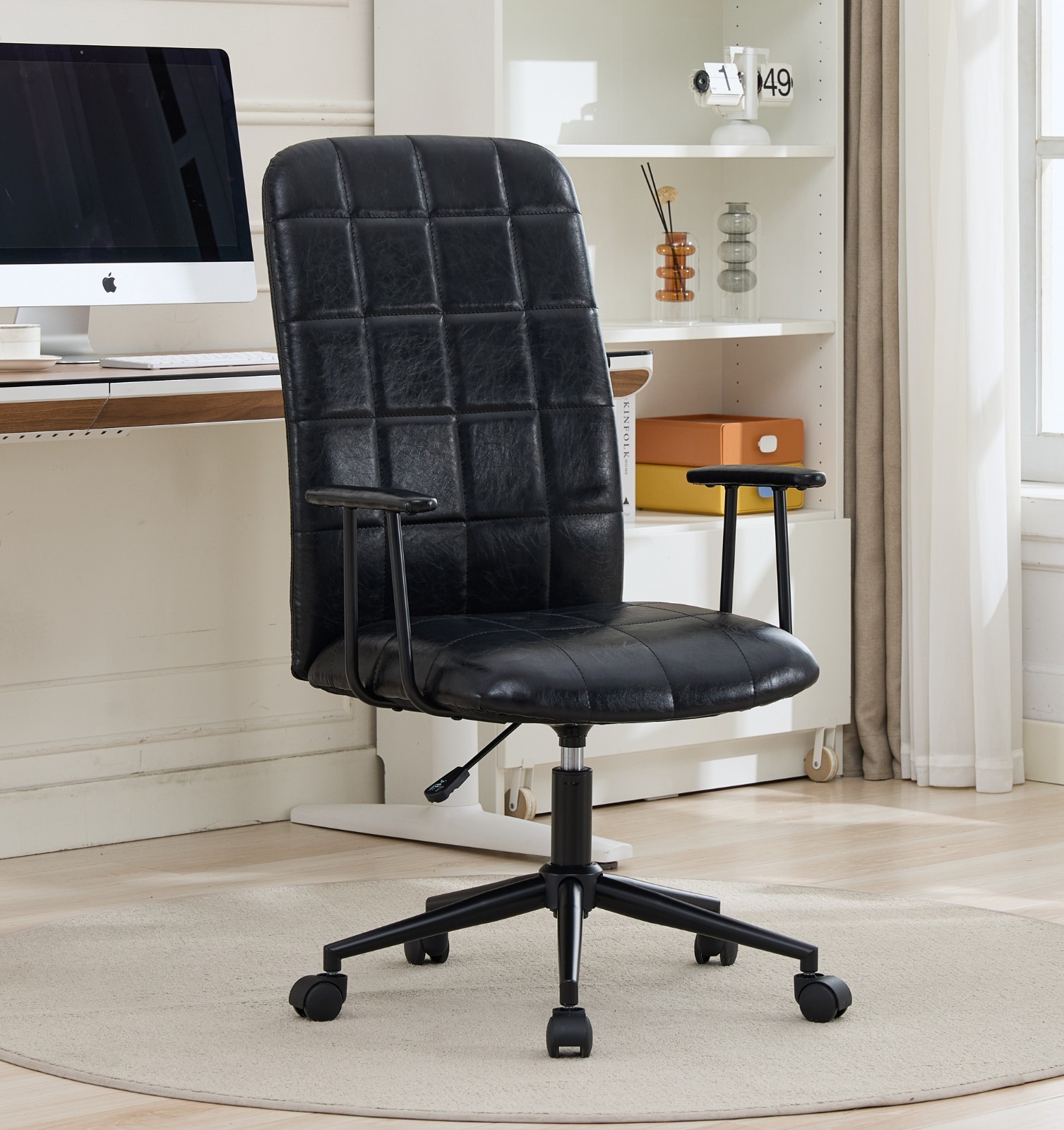 Adjustable Home Office Chair High-Back PU Leather Gaming Chair Computer Chair