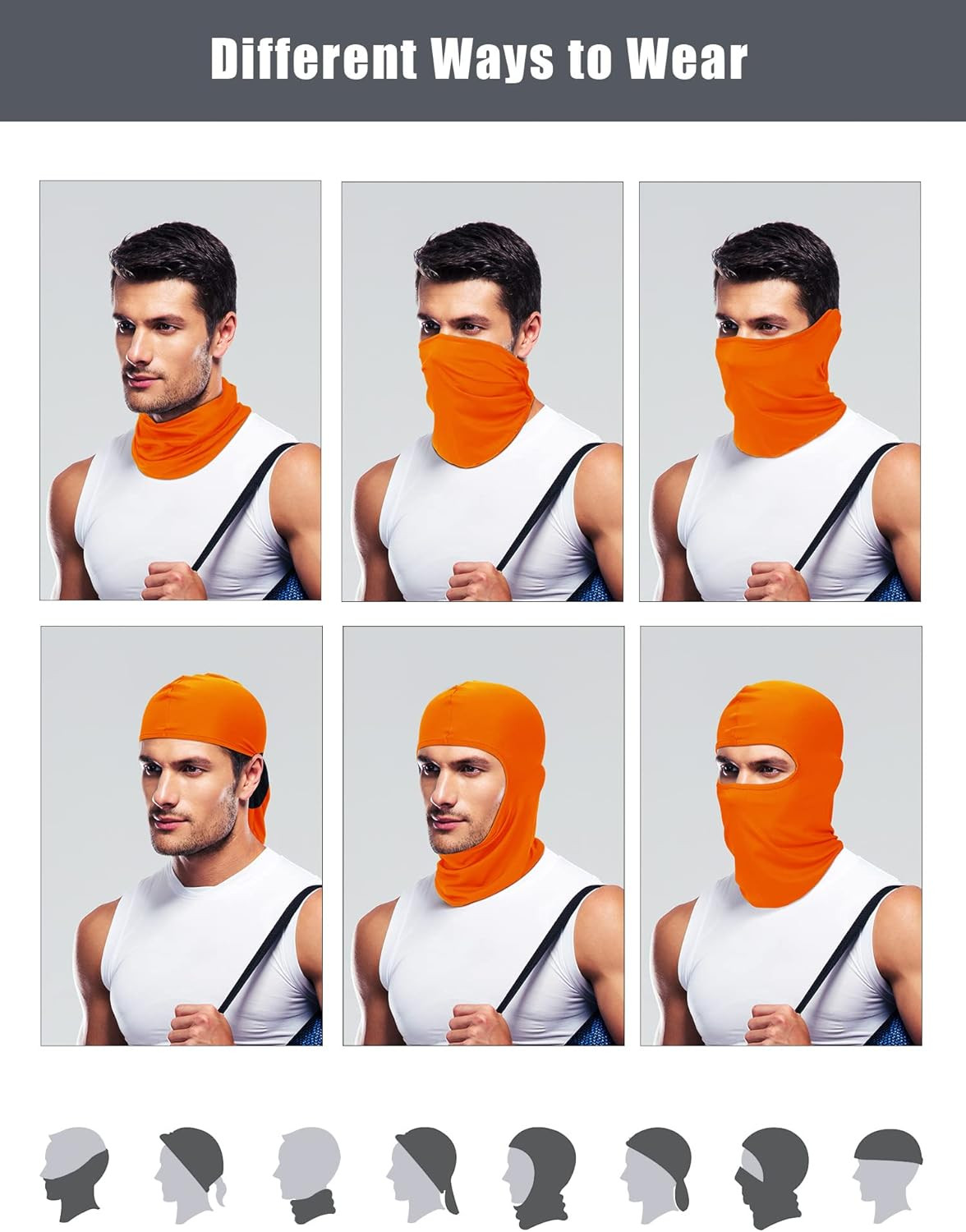 9 Pack Pasamontanas Calavera Balaclava Militar Mascara Para El Frio De Moto