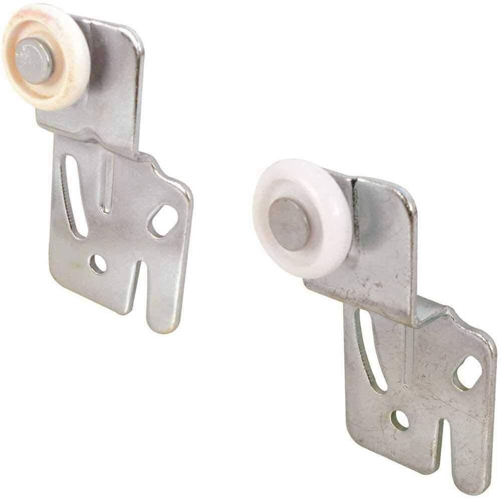 Prime-Line 801682-BNT Door Front / Back Roller Ass. Plastic Convex Wheel Offset