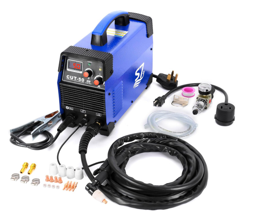 Cortadora Plasma 50A 110V/220V con Pantalla LED y Corte de Acero 1/2"