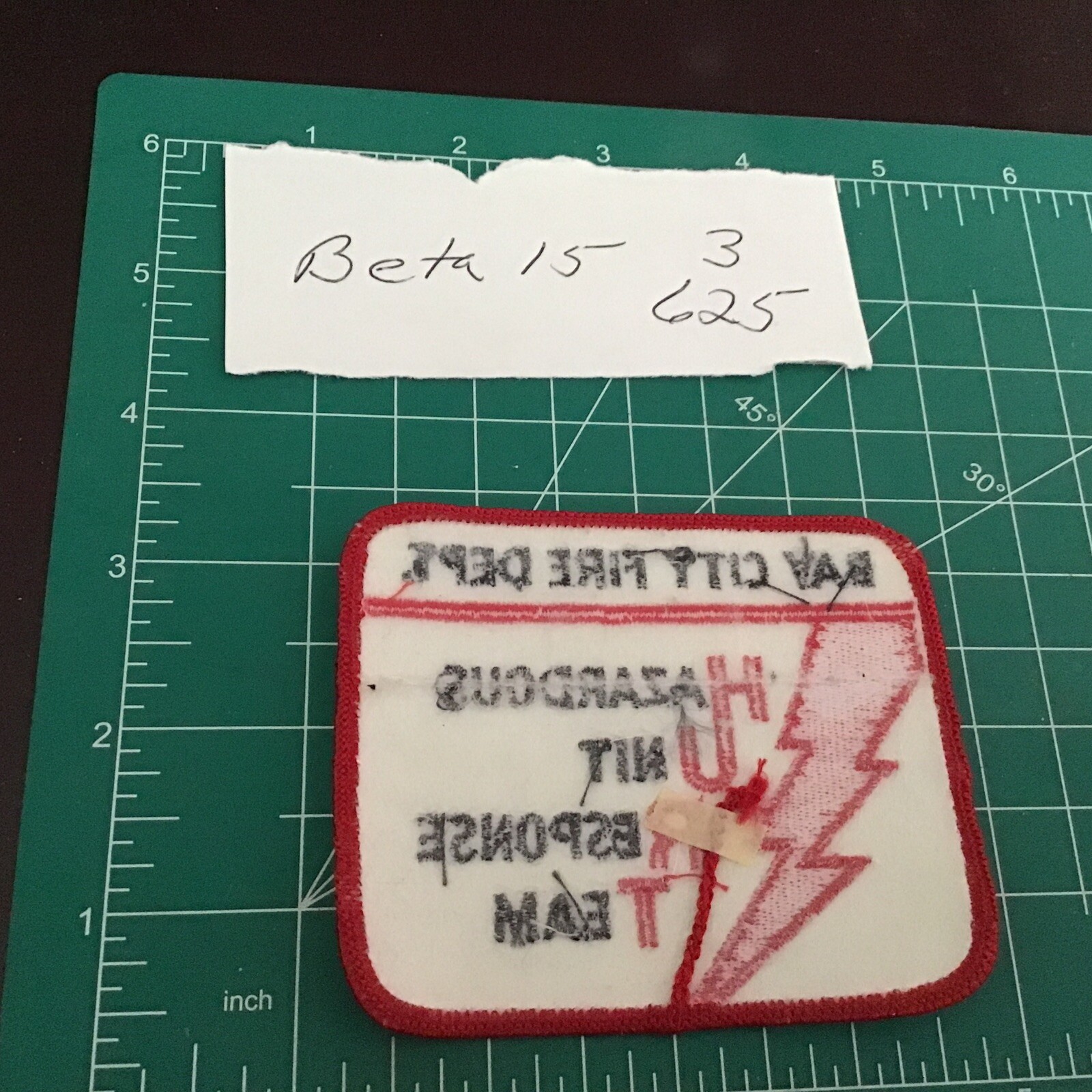 Vintage Obsolete Fire Department Patch Bay City