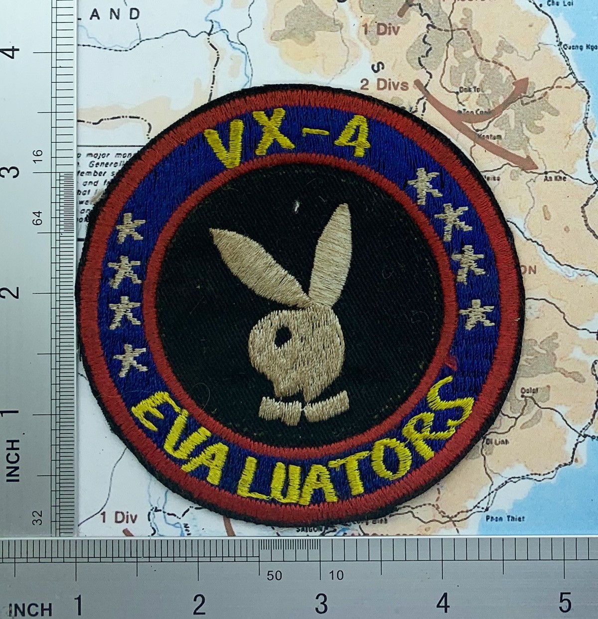 patch , usn vx-4 evaluator grumman f-14 tomcat f-4 phantom us navy test , t9-654