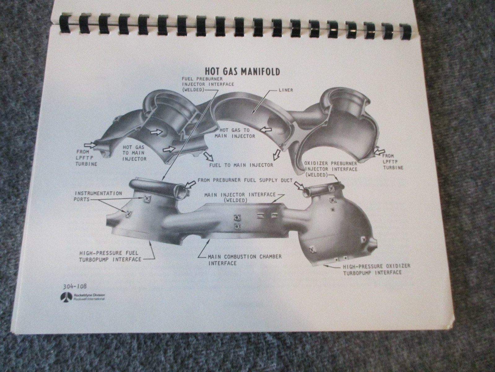 NASA/ROCKETDYNE SPACE SHUTTLE MAIN ENGINE "SSME" DESIGN FEATURES 1975 BOOK